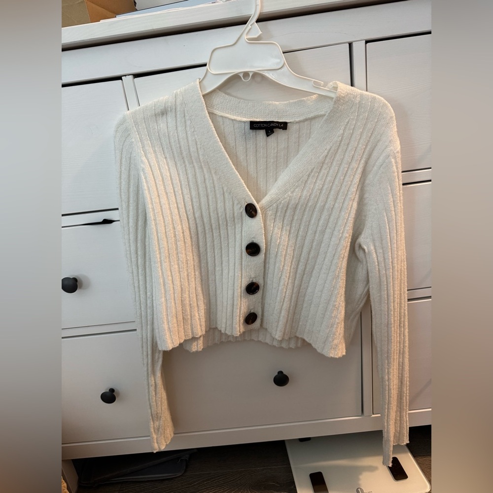 Cotton Candy LA Button Up Sweater